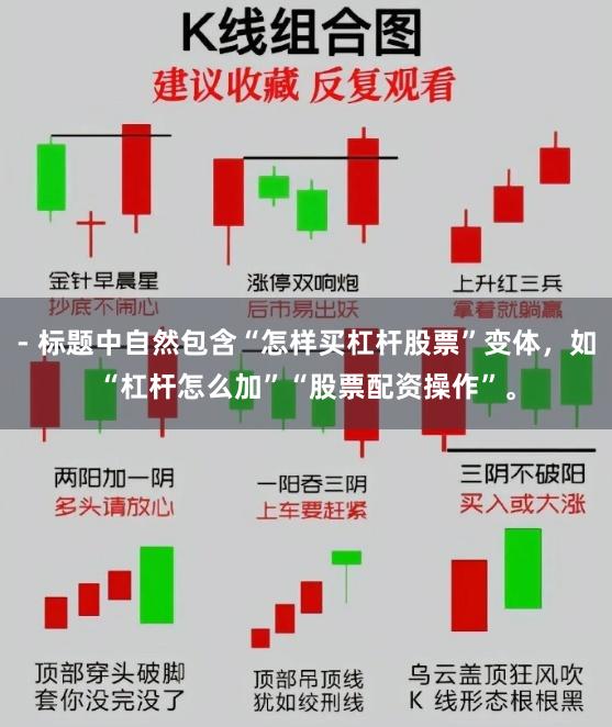 - 标题中自然包含“怎样买杠杆股票”变体，如“杠杆怎么加”“股票配资操作”。